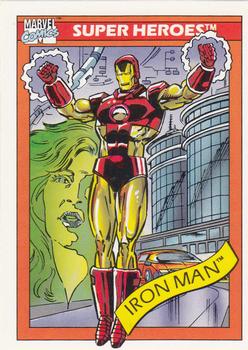 1990 Impel Marvel Universe #42 Iron Man Front