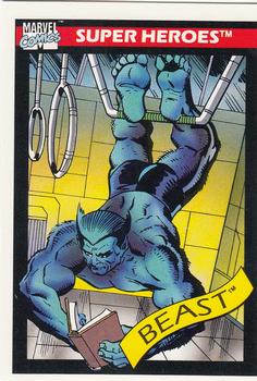 1990 Impel Marvel Universe #46 The Beast Front