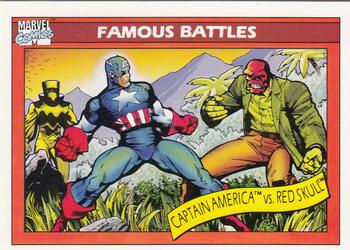 1990 Impel Marvel Universe #97 Captain America vs. The Red Skull Front
