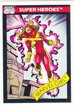 1990 Impel Marvel Universe #9 Marvel Girl Front