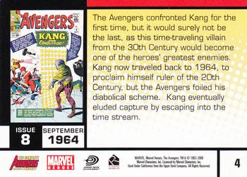 2006 Rittenhouse The Complete Avengers 1963-Present #4 The Avengers confronted Kang for the first ti Back