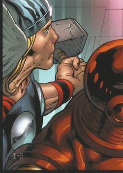 2011 Upper Deck The Avengers: Kree-Skrull War #1-05 --For you face The Avengers! Back