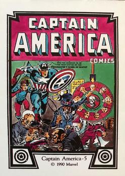 1990 Comic Images Captain America #5 Captain America - 5 Front