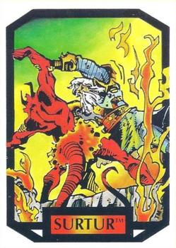 1987 Comic Images Marvel Universe II Colossal Conflicts #77 Surtur Front