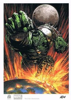 2011 Rittenhouse Marvel Universe - Artist Draft #AD4 World War Hulk #1 Back