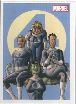 2011 Rittenhouse 50 Years of Fantastic Four #FA4 suited over blue 4 Front