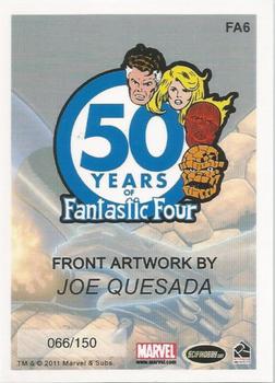 2011 Rittenhouse 50 Years of Fantastic Four #FA6 into action Back