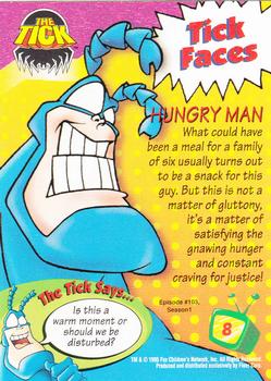1995 Fleer Fox Kids Network #8 Hungry Man Back