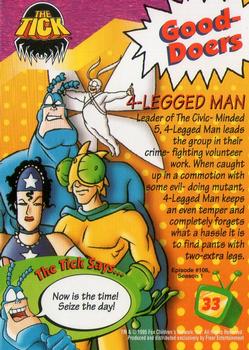1995 Fleer Fox Kids Network #33 4-Legged Man Back