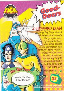 1995 Ultra Fox Kids Network #33 4-Legged Man Back