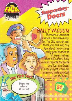 1995 Ultra Fox Kids Network #51 Sally Vacuum Back