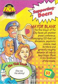 1995 Ultra Fox Kids Network #53 Mayor Blank Back