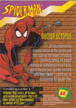 1995 Ultra Fox Kids Network #68 Doctor Octopus Back
