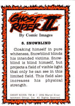 1992 Comic Images Ghost Rider II #8 Snowblind Back