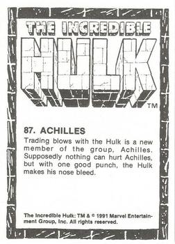 1991 Comic Images The Incredible Hulk #87 Achilles Back