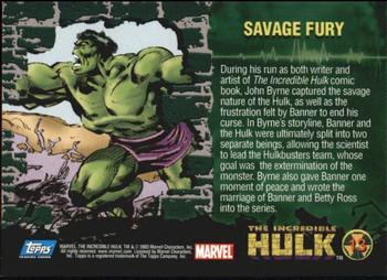 2003 Topps The Incredible Hulk #13 Savage Fury Back