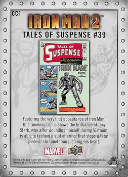2010 Upper Deck Iron Man 2 - Comic Covers #CC1 Tales of Suspense #39 Back