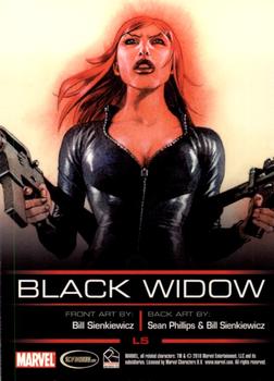 2010 Rittenhouse Legends of Marvel: Black Widow #L5 Black Widow Back