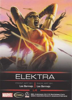 2011 Rittenhouse Legends of Marvel: Elektra #L4 Elektra Back