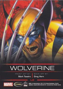 2011 Rittenhouse Legends of Marvel: Wolverine #L2 Wolverine Back