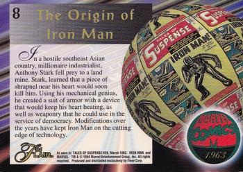 1994 Flair Marvel Annual #6 Iron Man Back