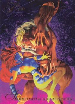 1994 Flair Marvel Annual #129 Sabretooth Surrenders Front