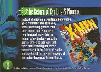 1995 Flair Marvel Annual #9 Cyclops Back