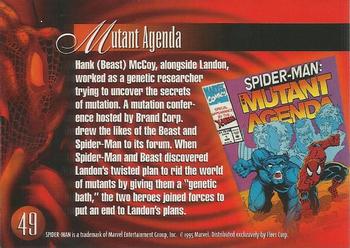 1995 Flair Marvel Annual #49 Spider-Man Back