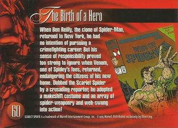 1995 Flair Marvel Annual #60 Scarlet Spider Back