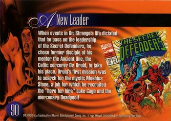 1995 Flair Marvel Annual #90 Dr. Druid Back