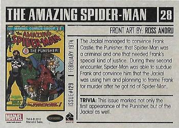 2012 Rittenhouse Marvel Bronze Age #28 The Amazing Spider-Man #129 Back