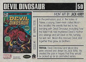 2012 Rittenhouse Marvel Bronze Age #50 Devil Dinosaur #1 Back