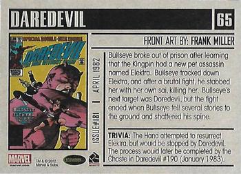 2012 Rittenhouse Marvel Bronze Age #65 Daredevil #181 Back