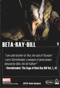 2012 Rittenhouse Marvel Greatest Heroes #5 Beta Ray Bill Back