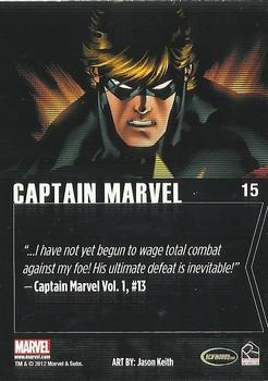 2012 Rittenhouse Marvel Greatest Heroes #15 Captain Marvel Back