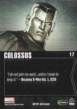 2012 Rittenhouse Marvel Greatest Heroes #17 Colossus Back