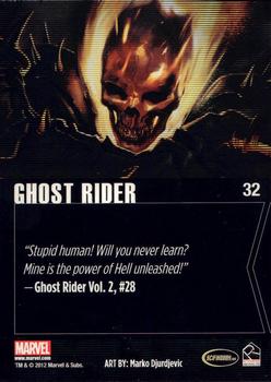 2012 Rittenhouse Marvel Greatest Heroes #32 Ghost Rider Back