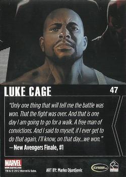 2012 Rittenhouse Marvel Greatest Heroes #47 Luke Cage Back