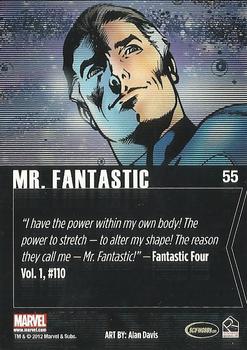 2012 Rittenhouse Marvel Greatest Heroes #55 Mr. Fantastic Back