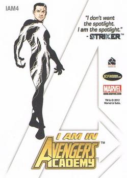 2012 Rittenhouse Marvel Greatest Heroes - I am an Avenger #IAM4 Striker Back