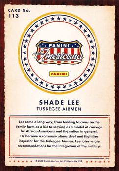 2012 Panini Americana Heroes & Legends #113 Shade Lee Back