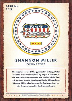 2012 Panini Americana Heroes & Legends #115 Shannon Miller Back