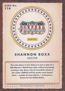 2012 Panini Americana Heroes & Legends #114 Shannon Boxx Back