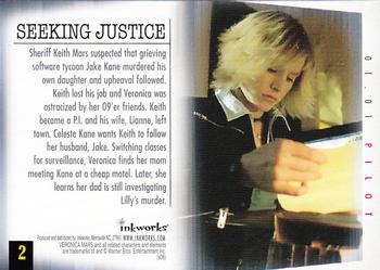 2006 Inkworks Veronica Mars Season 1 #2 Seeking Justice Back