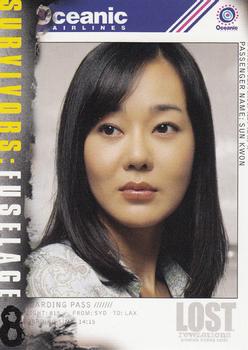 2006 Inkworks Lost Revelations #8 Sun Kwon / Yunjin Kim Front