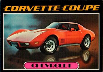 1976 Topps Autos of 1977 #19 Chevrolet Corvette Front