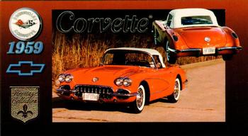1996 Collect-A-Card Corvette Heritage Collection #7 1959 Corvette Front
