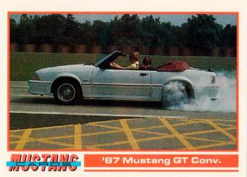1992 Performance Years Mustang Cards #64 '87 Mustang GT Conv. Front