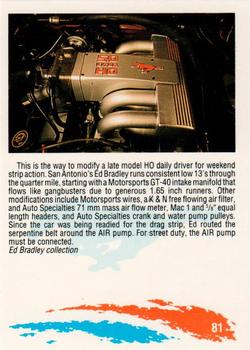 1992 Performance Years Mustang Cards #81 '89 LX 5.0 Sedan Back