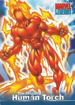 2001 Topps Marvel Legends - Promos #P2 Human Torch Front